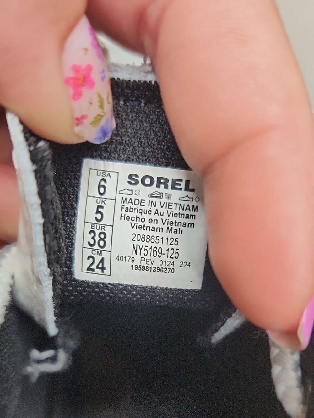 Sorel Youth Kids Unisex Waterproof High Top Shoes White Silver Size 6 - Picture 11 of 13